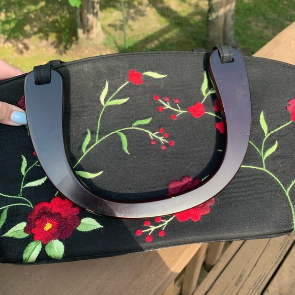 Y2K Vintage Floral Embroidered Bag - Picture 9 of 14